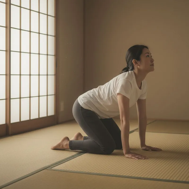 Postura de yoga para un vientre plano que reduce el estrés